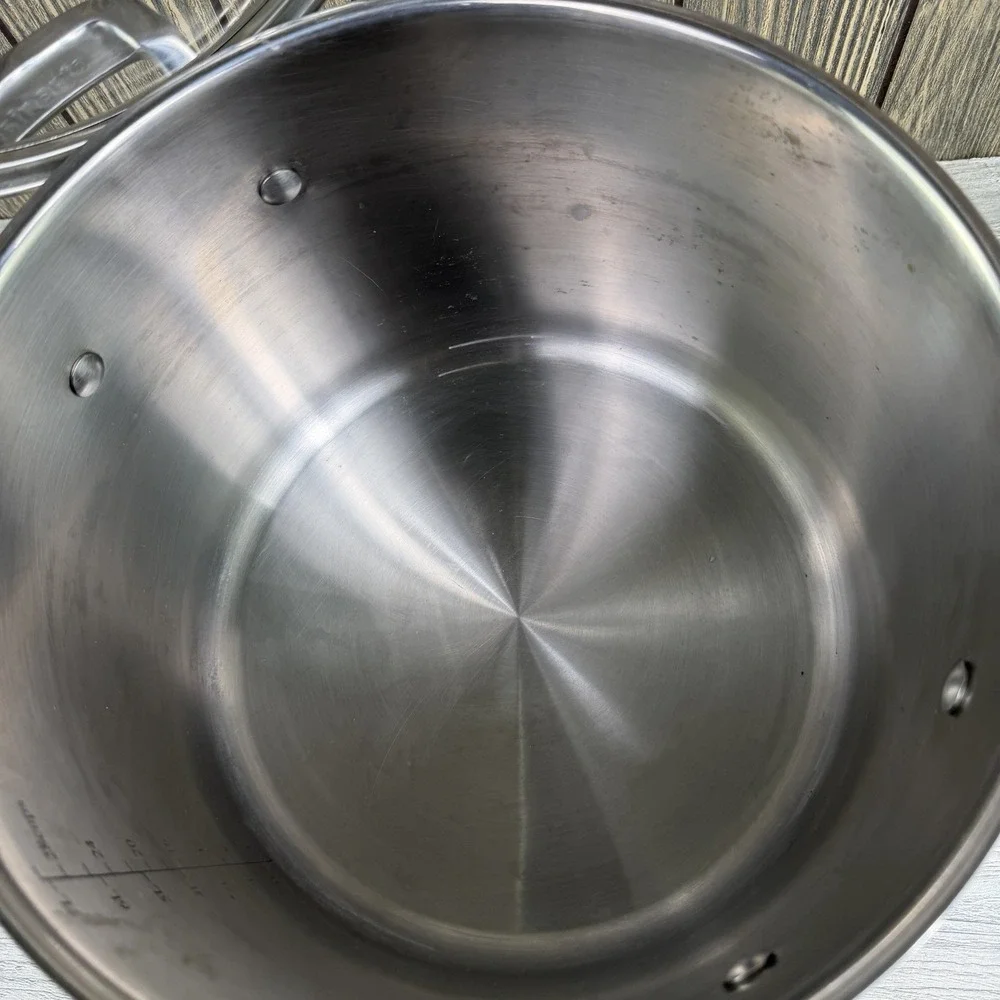 Cuisinart 73166-24 8 Qt Stainless Steel Stockpot Glass Lid Induction Ready